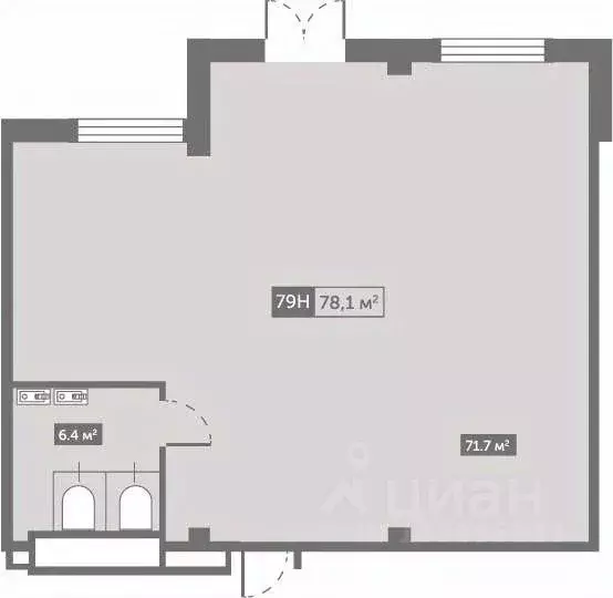 Помещение свободного назначения в Санкт-Петербург Фермское ш., 12А (78 ... - Фото 2