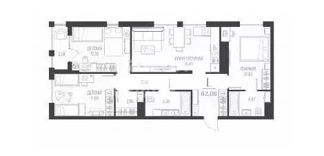 Продаётся 3-к квартира, 79.2 м - Фото 1