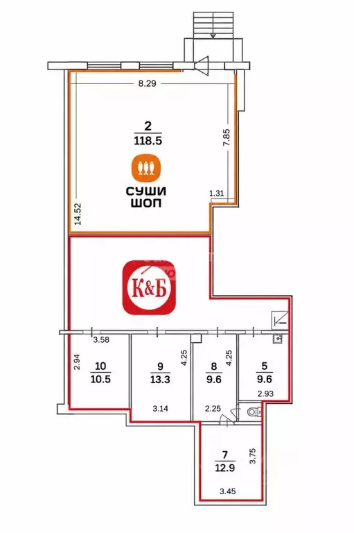 Торговая площадь в Москва Жулебинский бул., 14 (174 м) - Фото 2