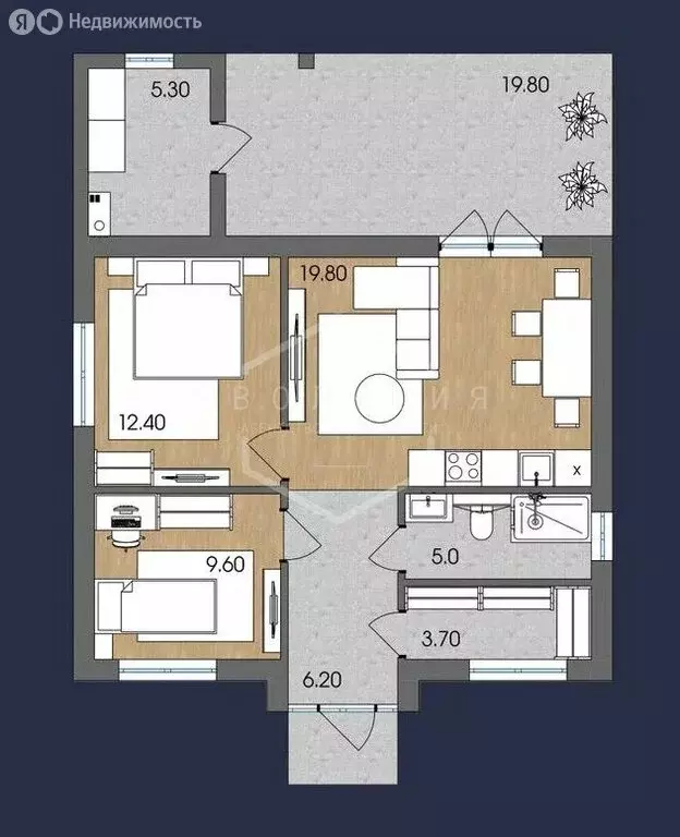 Дом в Калининградская область, Гурьевский муниципальный округ, посёлок ... - Фото 2