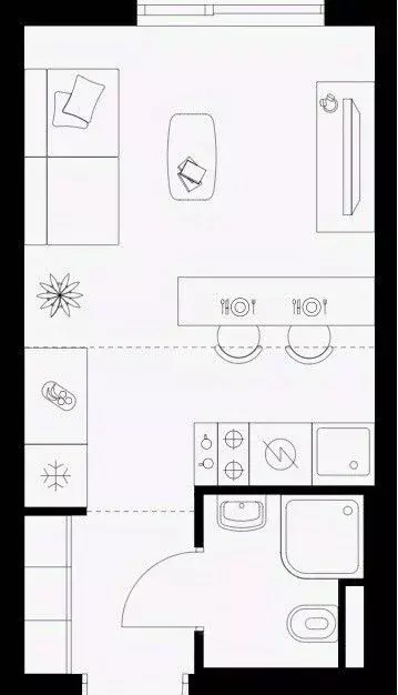 1-к кв. Москва Шереметьевская ул., 26 (25.0 м) - Фото 2