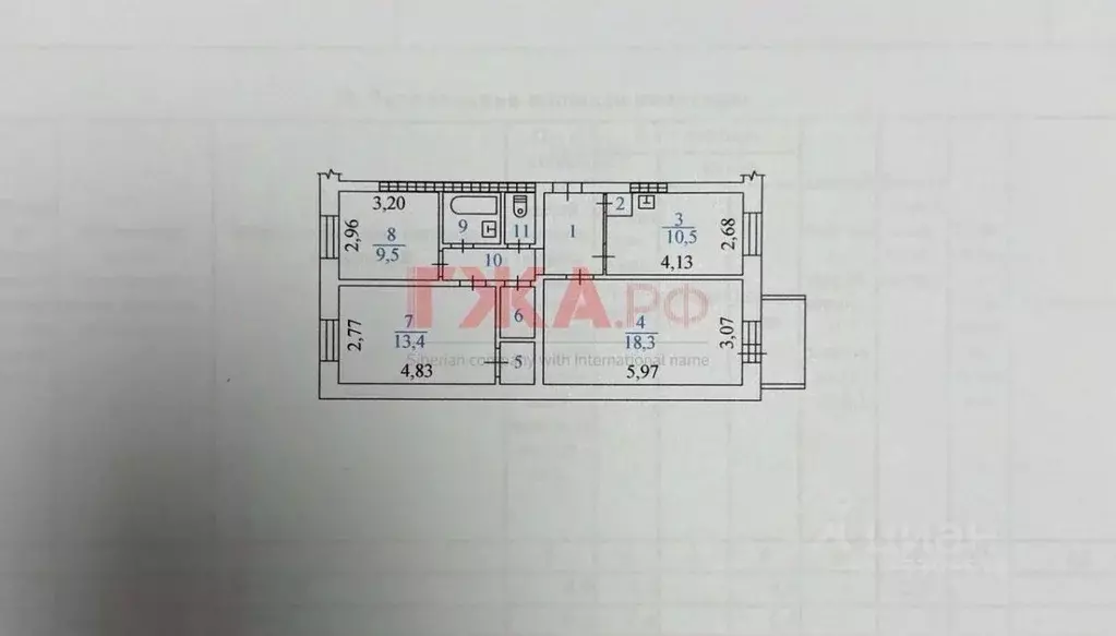 3-к кв. Саха (Якутия), Нерюнгри Чурапчинская ул., 36 (67.7 м) - Фото 2