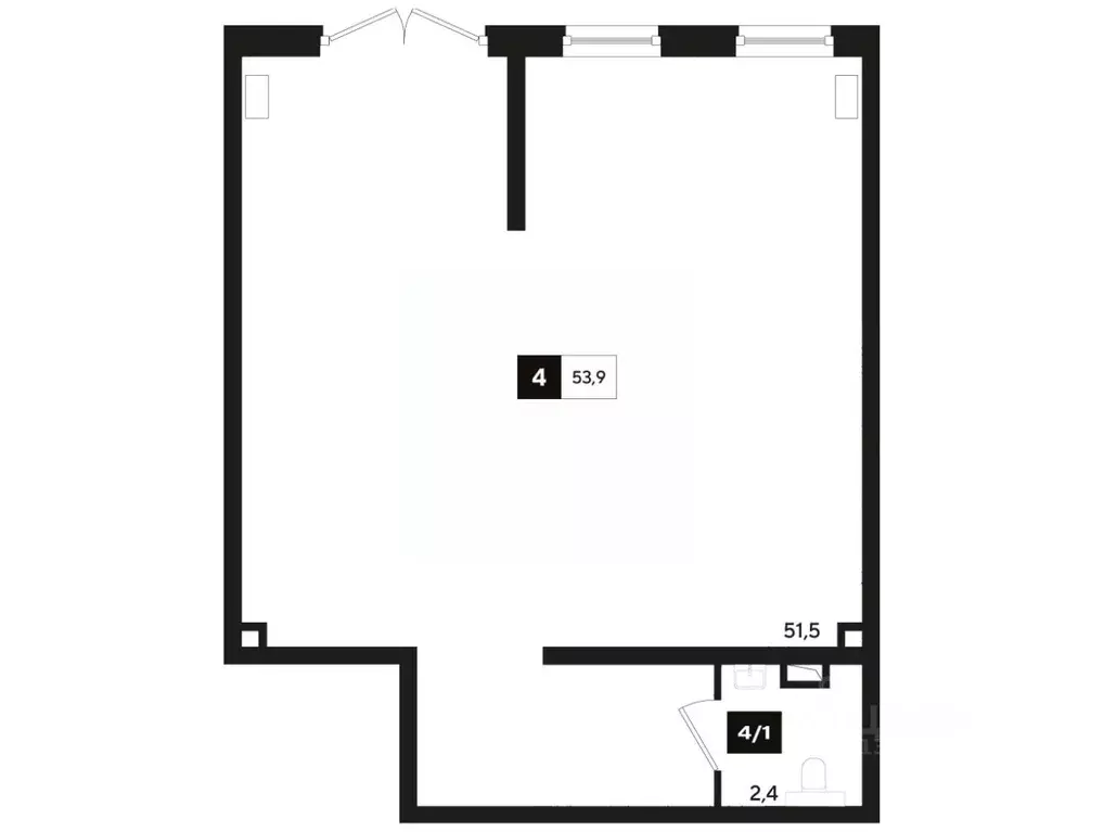 Офис в Краснодарский край, Краснодар ул. Анны Ахматовой, 6/1 (54 м) - Фото 1