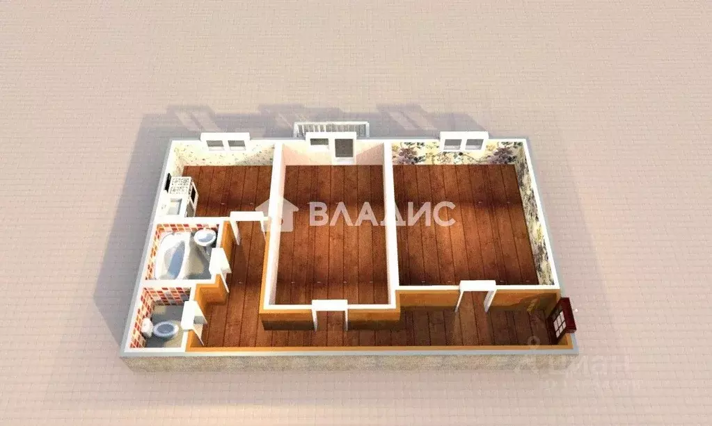 2-к кв. Иркутская область, Ангарск 74-й кв-л, 4А (61.0 м) - Фото 2