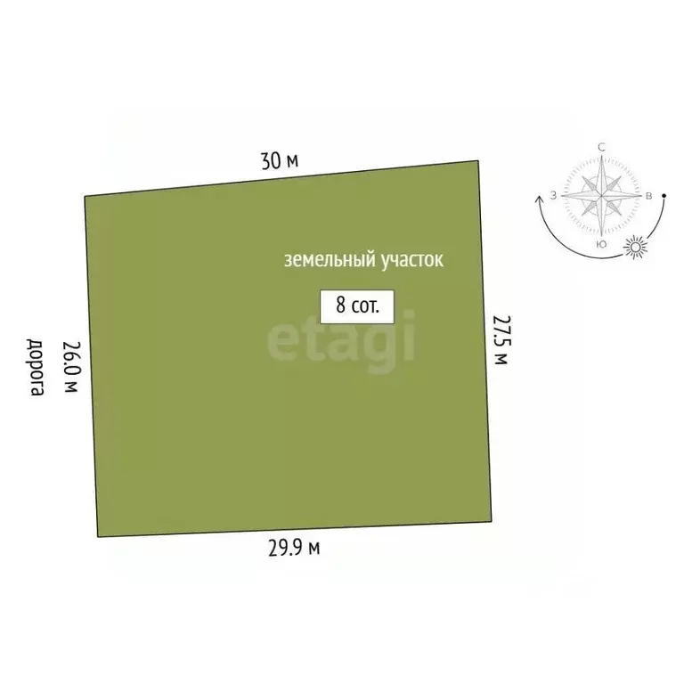 Участок в Тюменская область, Тюменский муниципальный округ, д. Якуши ... - Фото 1