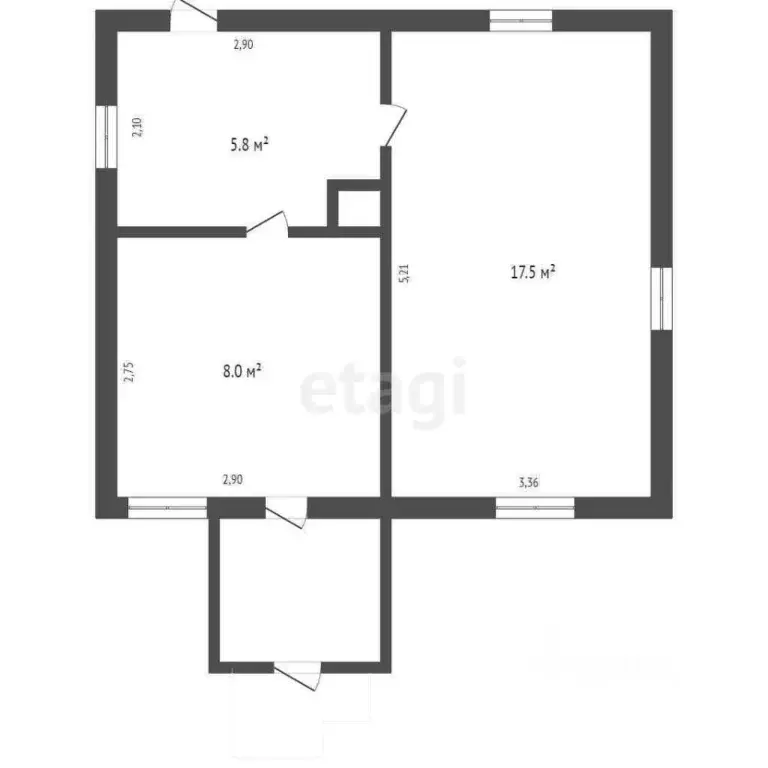 Дом в Брянская область, Брянск ул. Фокина, 131 (28 м) - Фото 1