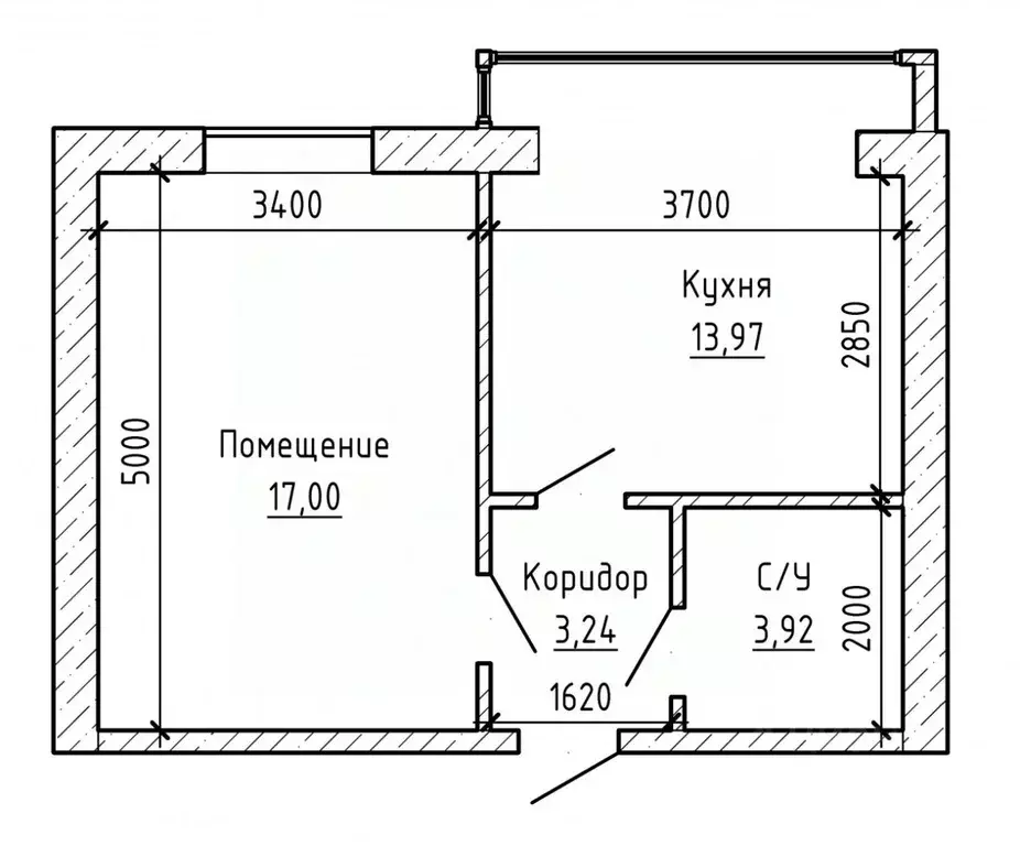 1-к кв. Кабардино-Балкария, Нальчик ул. Солнечная (38.0 м) - Фото 2