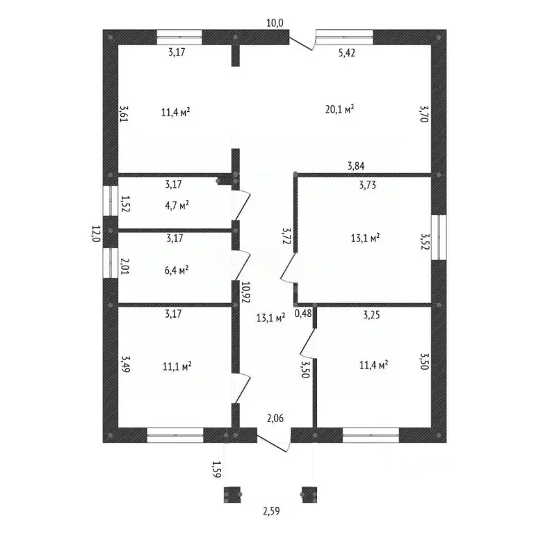 Дом в Башкортостан, Уфа ул. Щедрая, 49 (97 м) - Фото 2