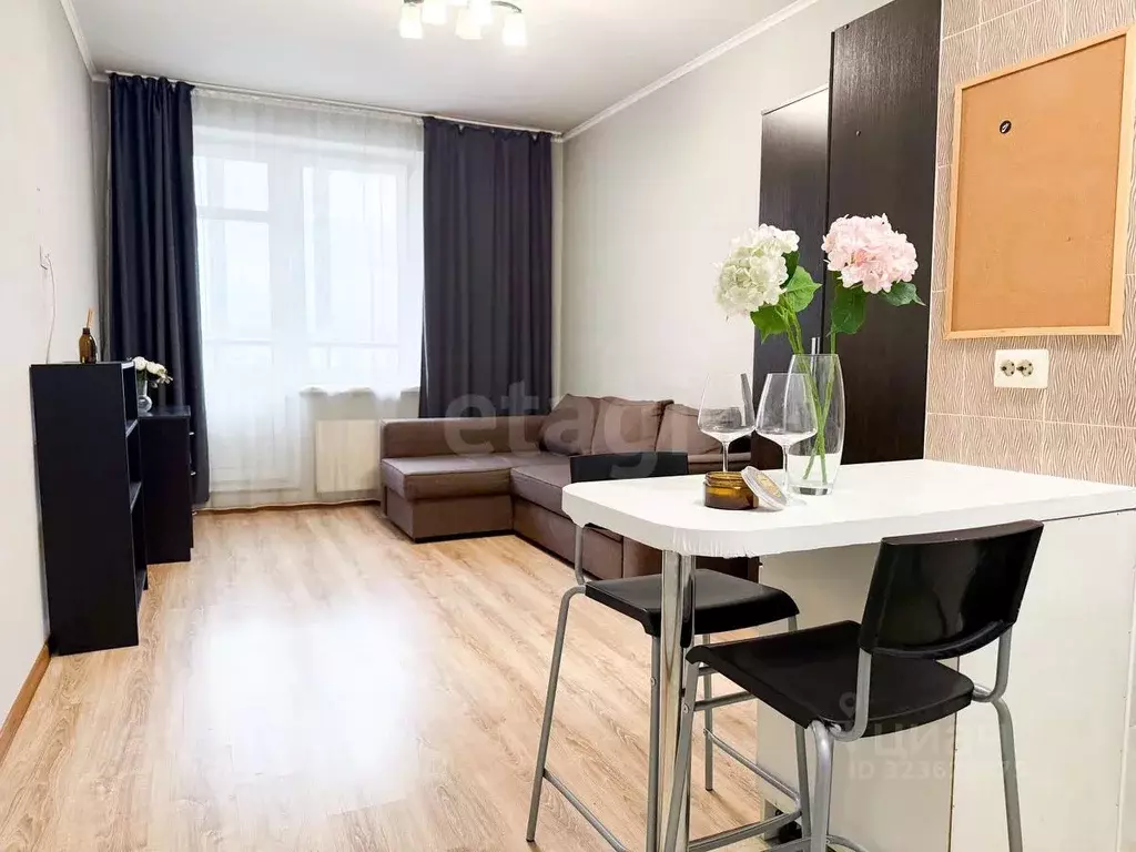 Студия Санкт-Петербург ул. Орджоникидзе, 52 (25.8 м) - Фото 1