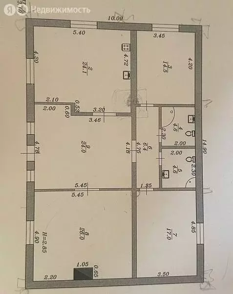 Дом в село Витязево, Восточная улица, 25 (144 м) - Фото 2
