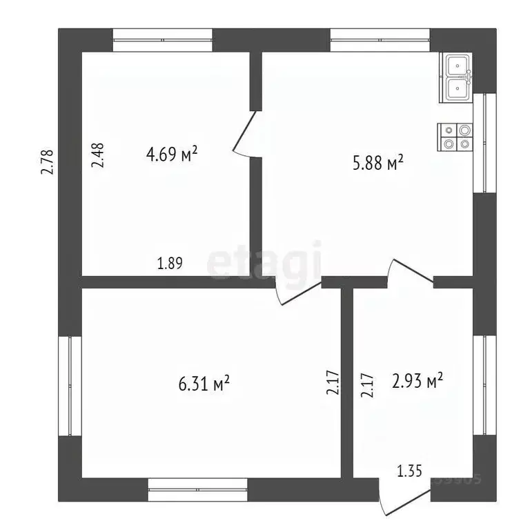 Дом в Липецкая область, Усмань Пролетарская ул., 25 (75 м) - Фото 2