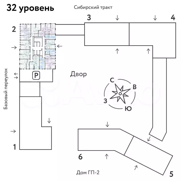 2-к. квартира, 39,4 м, 32/32 эт. - Фото 1