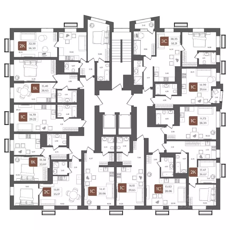 Студия Башкортостан, Уфа Глумилино жилрайон, Холмогоры жилой комплекс ... - Фото 2