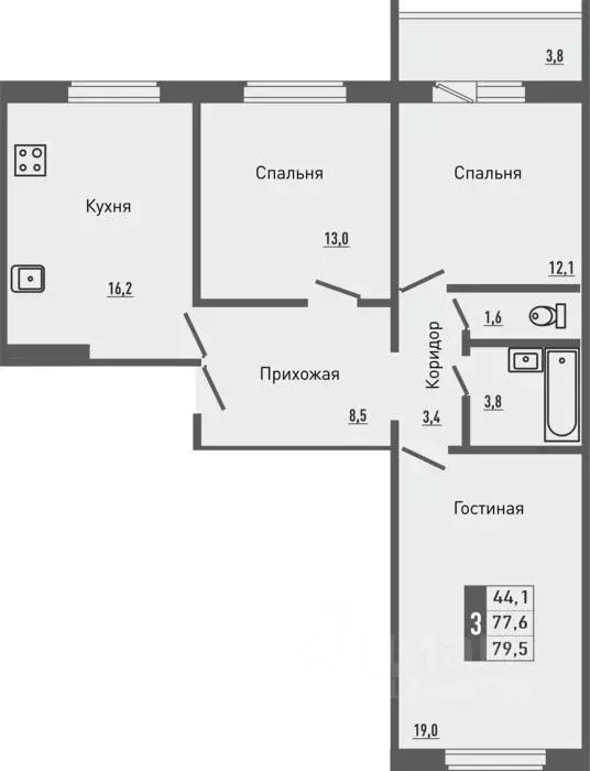 3-к кв. Орловская область, Орловский район, д. Жилина, Болховский мкр ... - Фото 1