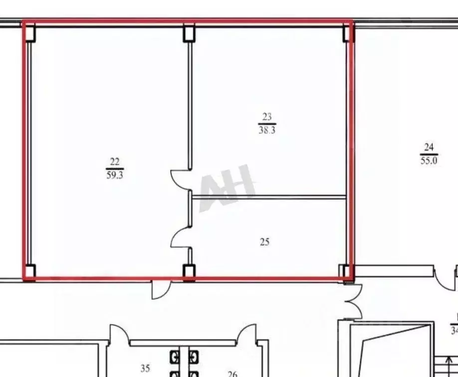Офис в Москва Большая Татарская ул., 35С3 (116 м) - Фото 2