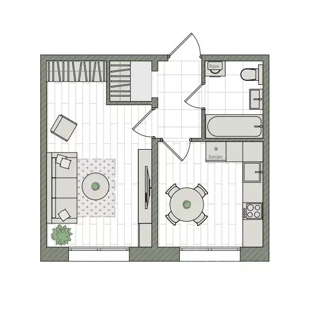 1-к кв. Кировская область, Киров бул. Прибрежный, 6 (34.2 м) - Фото 1