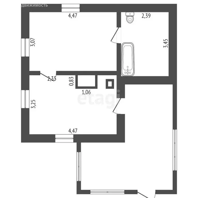 Дом в село Новая Чемровка, Зелёная улица (35.3 м) - Фото 1
