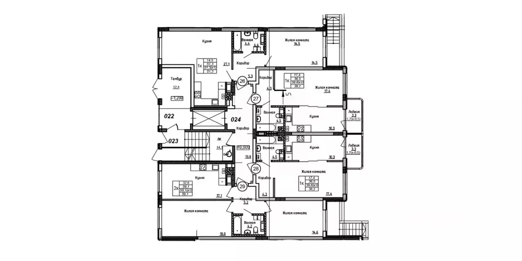 1-к кв. Калининградская область, Калининград Теодор Кроне жилой ... - Фото 2