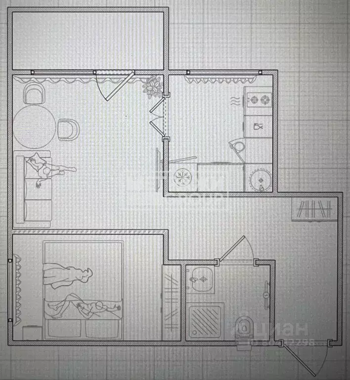 1-к кв. Москва Ивантеевская ул., 32К2 (32.3 м) - Фото 1