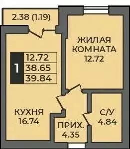 1-к кв. Оренбургская область, Оренбург Гранд Парк жилой комплекс ... - Фото 0