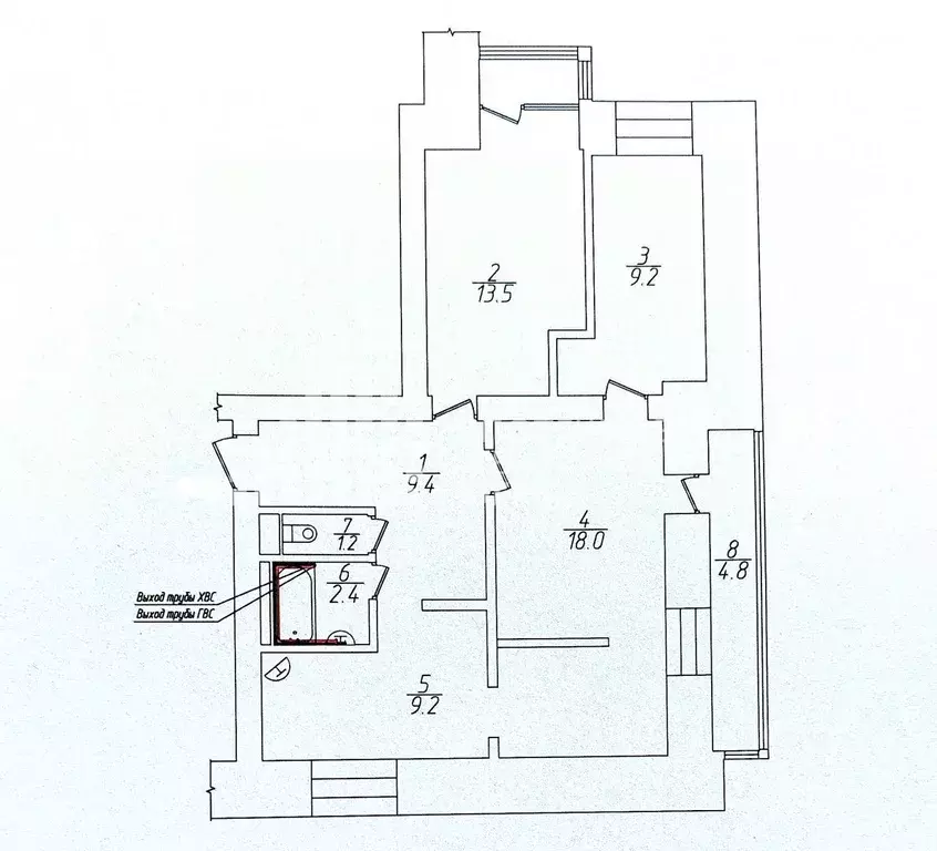 3-к кв. Ханты-Мансийский АО, Ханты-Мансийск ул. Мира, 63 (62.9 м) - Фото 1