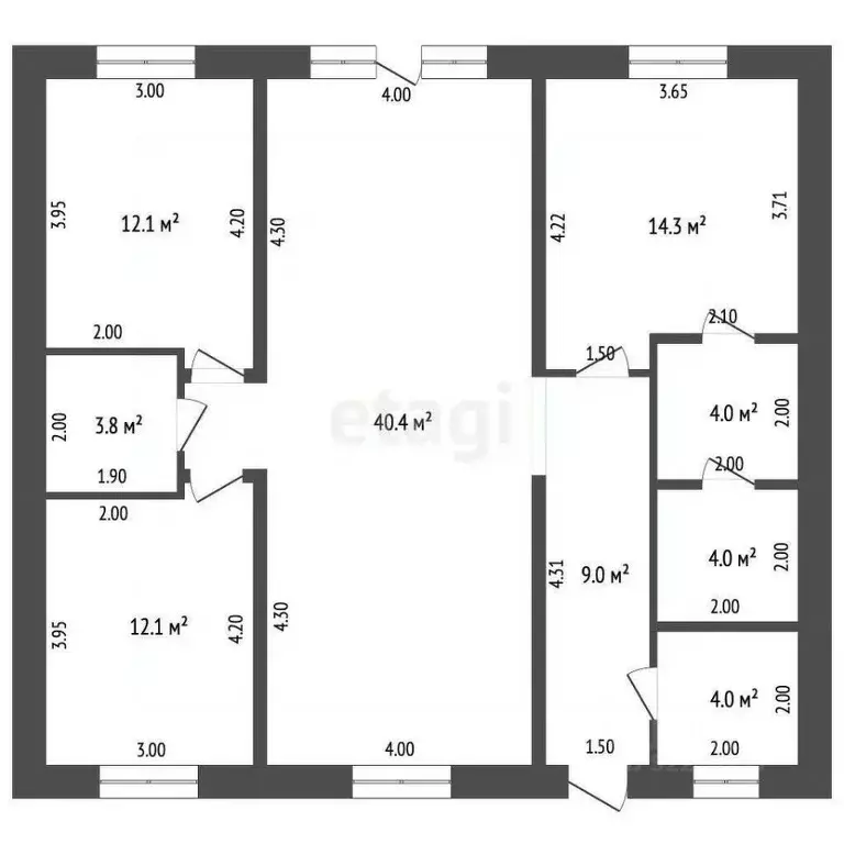 Дом в Татарстан, Тукаевский район, с. Калмаш  (110 м) - Фото 2