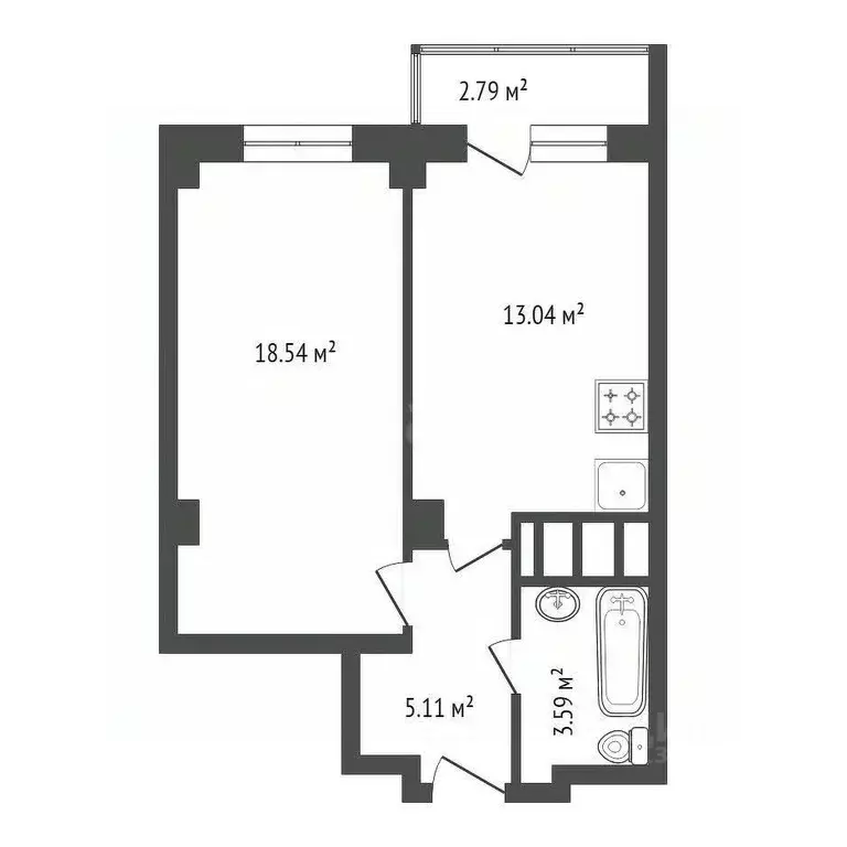 1-к кв. Красноярский край, Красноярск Судостроительная ул., 157 (40.0 ... - Фото 2