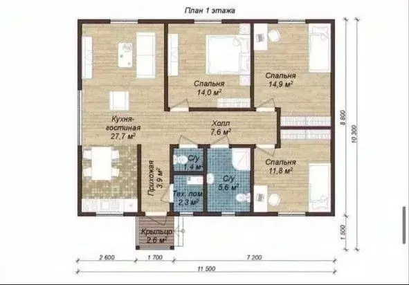 Дом в Рязанская область, Рязанский муниципальный округ, д. Рожок ул. ... - Фото 2