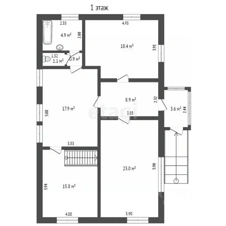 Дом в Калужская область, Думиничи с/пос, д. Поляки  (75 м) - Фото 2