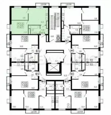 2-к кв. Белгородская область, Белгород Донецкая ул., 79Ак7 (45.11 м) - Фото 2
