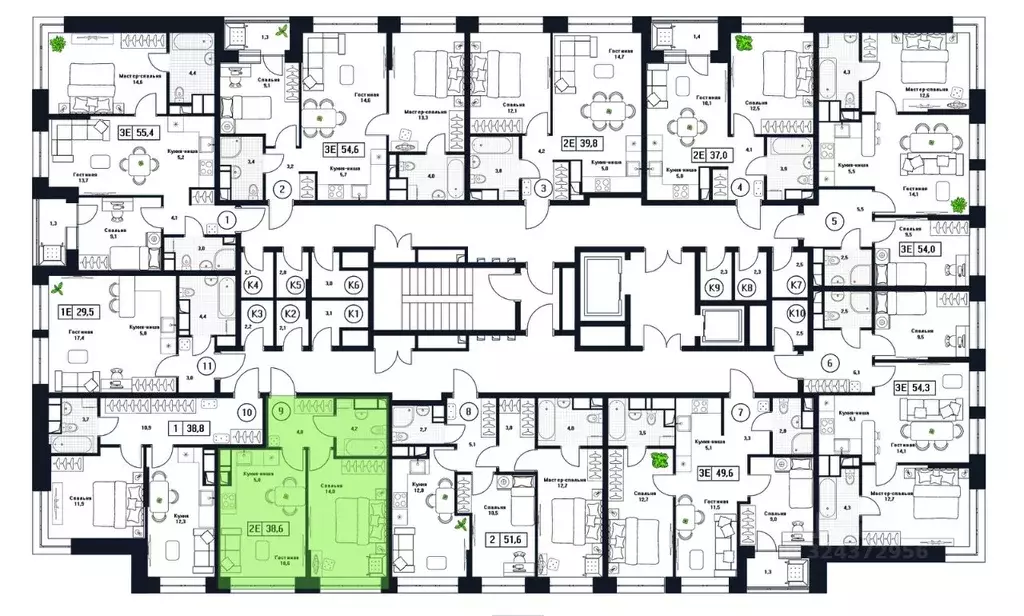 1-к кв. Московская область, Пушкино Пушкино Град жилой комплекс, к3 ... - Фото 2