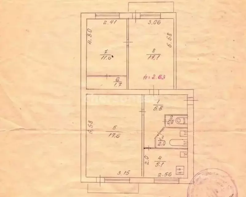 3-к кв. Севастополь ул. Маршала Геловани, 26 (66.0 м) - Фото 1