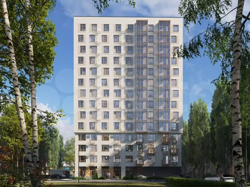 1-к. квартира, 62,8 м, 2/15 эт. - Фото 0