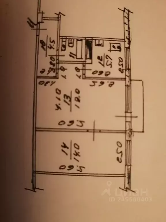 2-к кв. Орловская область, Орел ул. Антонова, 5 (46.0 м) - Фото 0