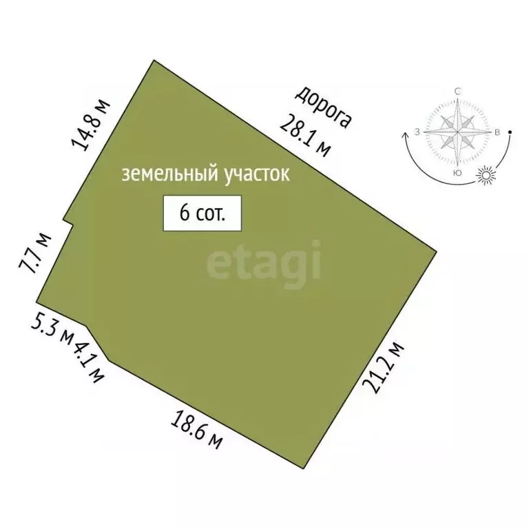 Участок в Крым, Симферопольский район, с. Доброе ул. Береговая (6.0 ... - Фото 2