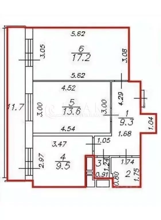 2-к кв. Санкт-Петербург просп. Героев, 27к1 (53.7 м) - Фото 2