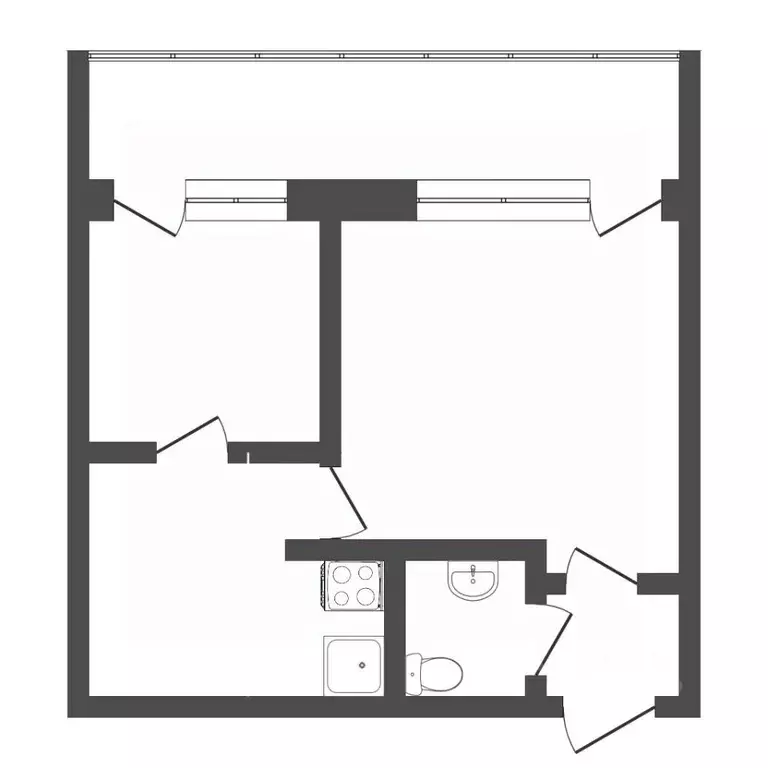 1-к кв. Тюменская область, Тюмень ул. Бабарынка, 16а (29.8 м) - Фото 2