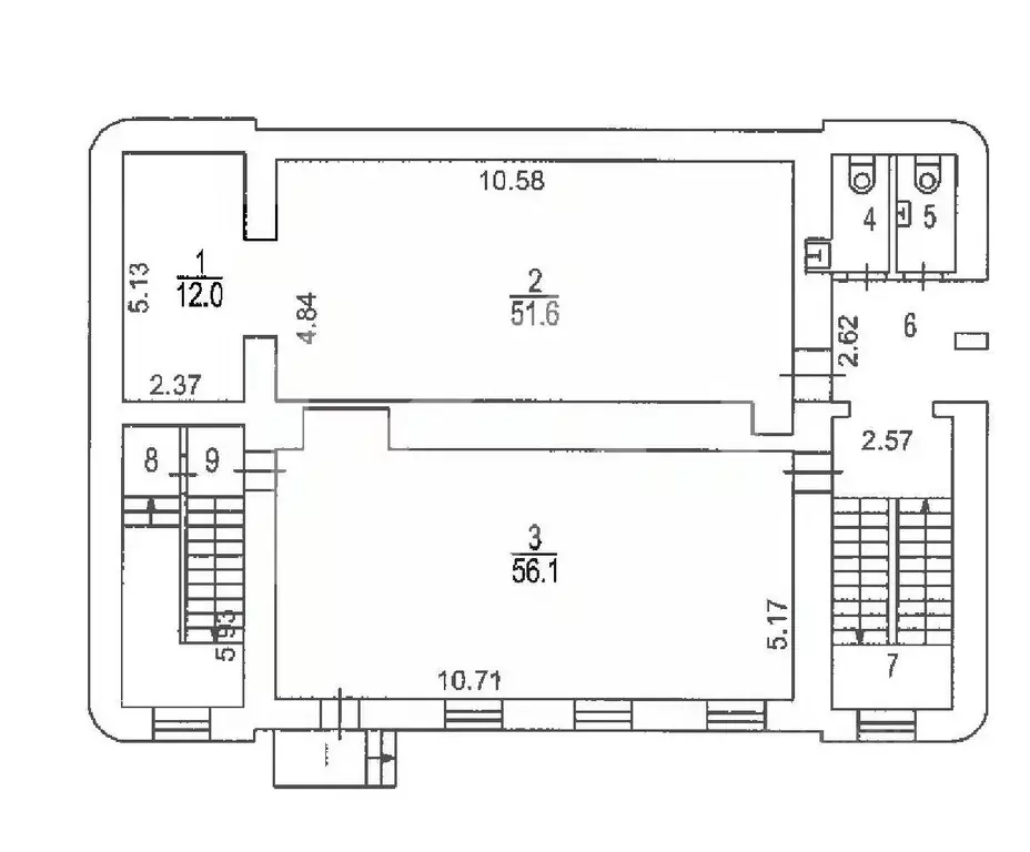 Помещение свободного назначения в Москва Садовническая ул., 84С3 (1184 ... - Фото 2
