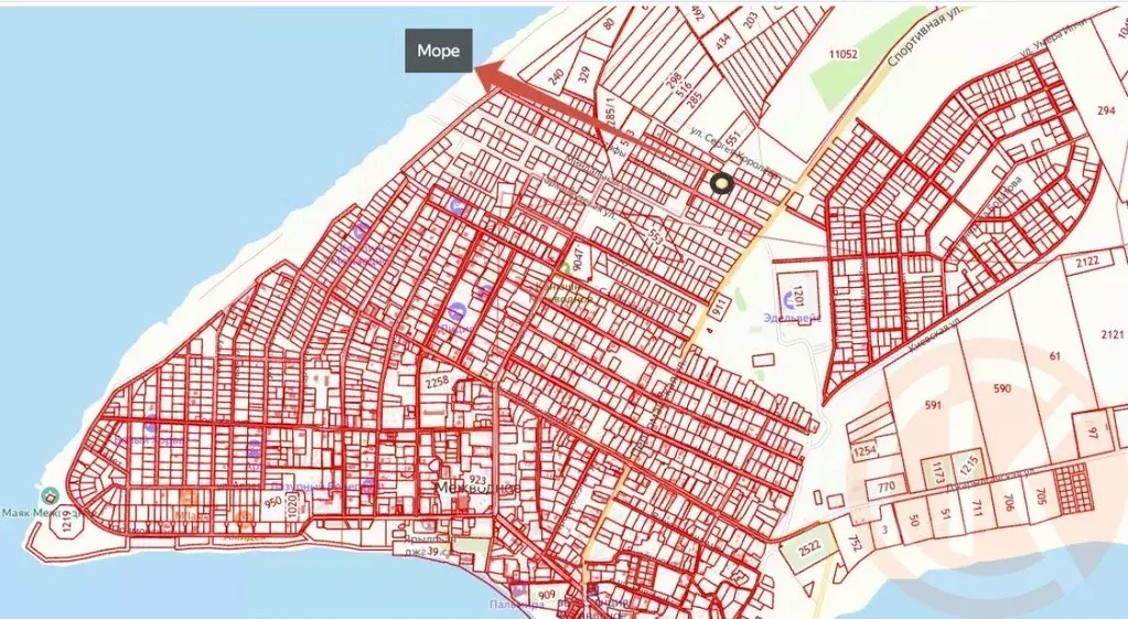 Участок в Крым, Черноморский район, с. Межводное ул. Сергея Королева, ... - Фото 1