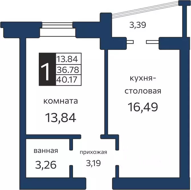 1-к кв. Ростовская область, Ростов-на-Дону Беломорский пер., 16с2 ... - Фото 0