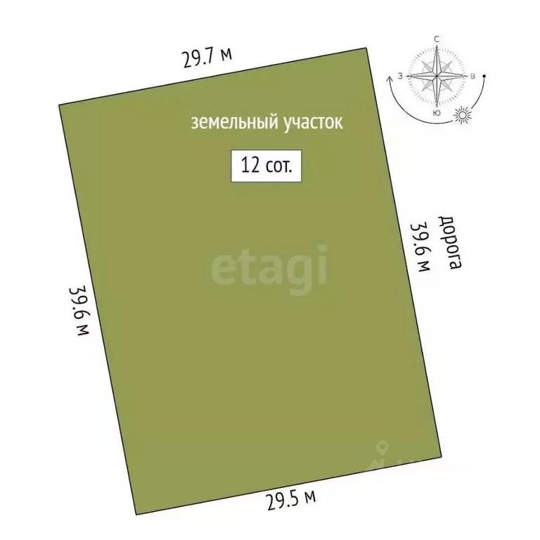 Участок в Крым, Феодосия Колос СПК, ул. Средняя (12.0 сот.) - Фото 2