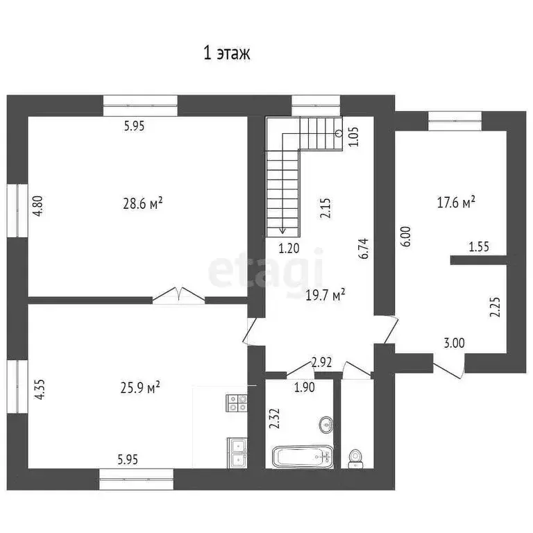 Дом в Московский, Трактовая улица (180 м) - Фото 1