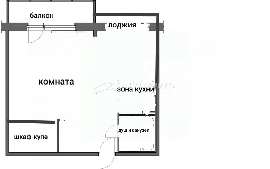 Студия Крым, Сакский район, Новофедоровка пгт ул. Марченко, 2А (37.0 ... - Фото 2