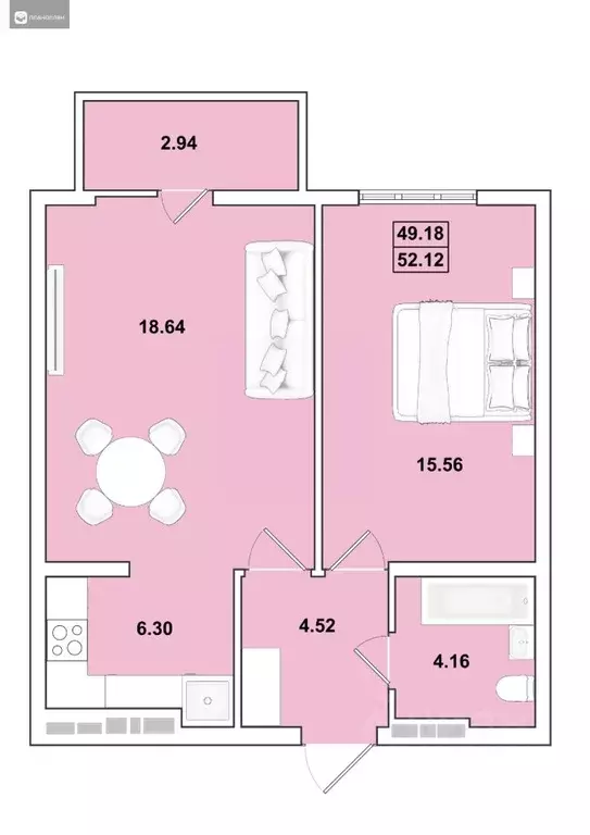2-к кв. Иркутская область, Иркутск Ново-Ленино мкр, Огни Города жилой ... - Фото 0
