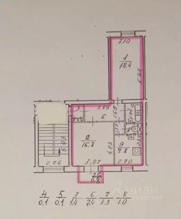 2-к кв. Санкт-Петербург ул. Возрождения, 17 (56.0 м) - Фото 1