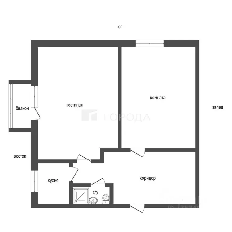 2-к кв. Алтайский край, Новоалтайск ул. Космонавтов, 4 (39.7 м) - Фото 1