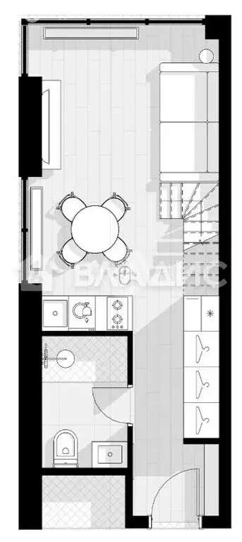 Квартира-студия: Одинцово, улица Чистяковой, 8к2 (25.74 м) - Фото 1