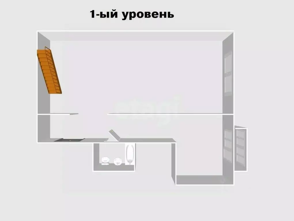 2-к кв. Сахалинская область, Южно-Сахалинск Большая Елань п/р, пер. ... - Фото 2