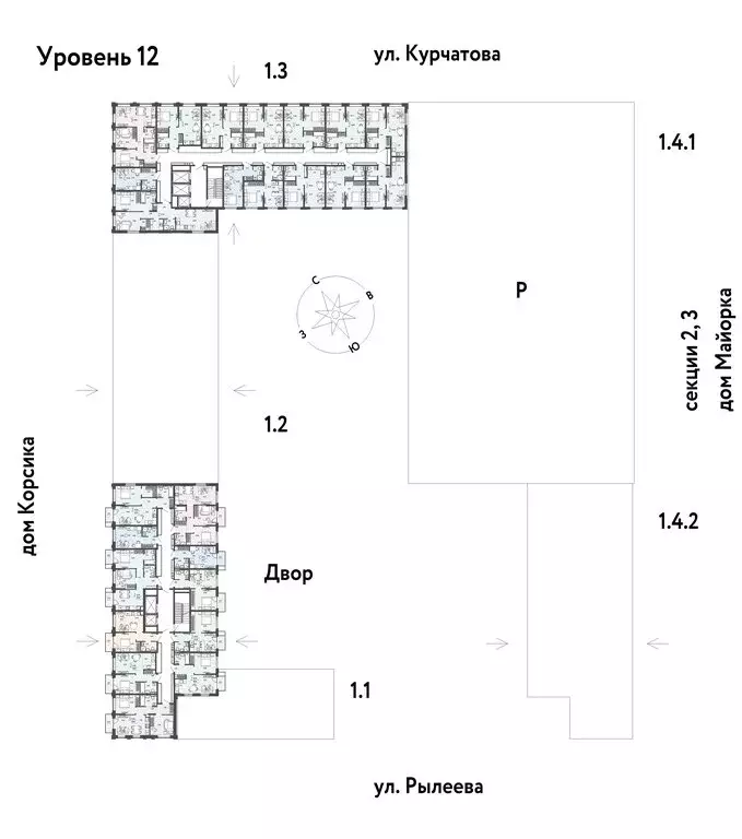 2-комнатная квартира: Тюмень, ЖК Остров-сад (54.29 м) - Фото 1