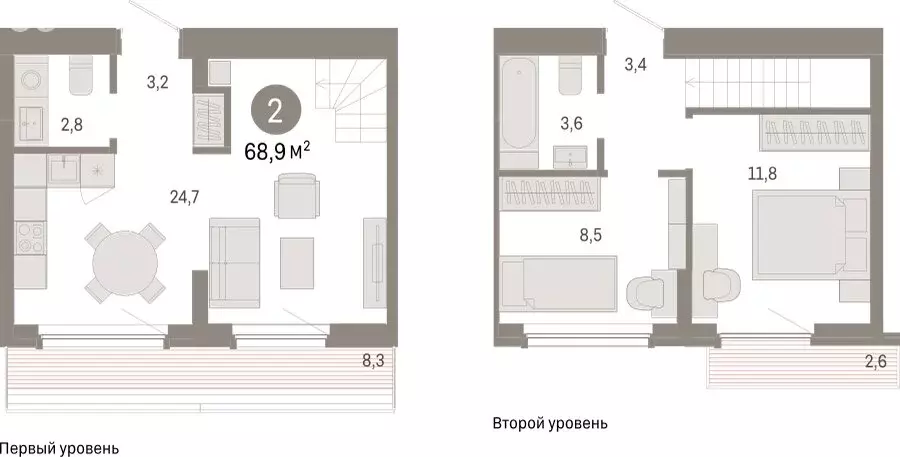 2-комнатная квартира: Екатеринбург, жилой комплекс Брусника в ... - Фото 1